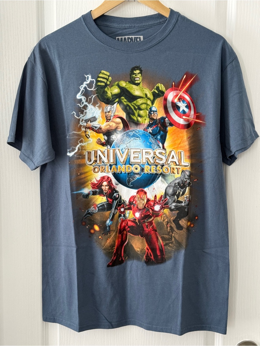 Universal Studios Parks Marvel Avengers Shirt Universal Orlando Resort Logo Sz M
